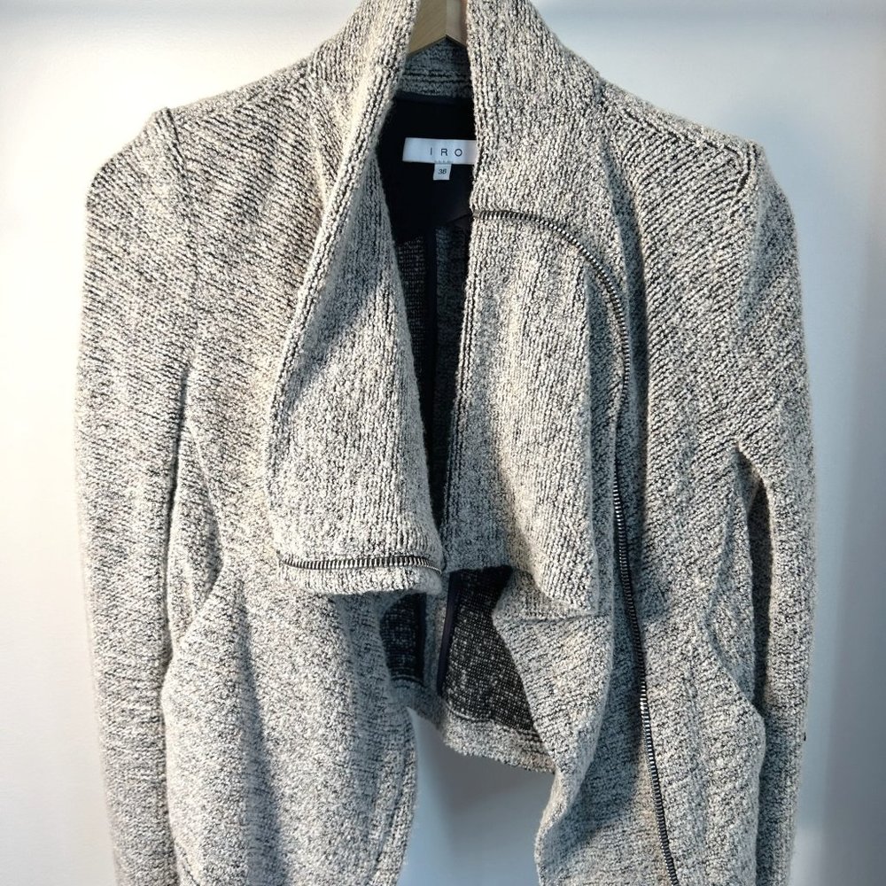 IRO | Bessie Bouclé Tweed Moto Jacket